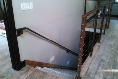 2-Stair-Railing-galvanized steel steps-looking-down-RAW Metal Works