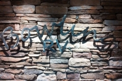 Bowling-RV-sign-on-stone-RAW Metal Works