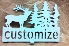 Deer-with-trees-sign-RAW Metal Works