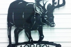 Named-Deer-Sign-RAW Metal Works