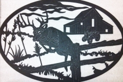 Oval-Deer-Sign-RAW Metal Works